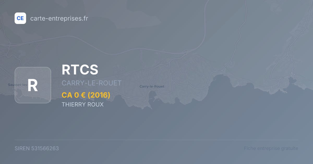 RTCS — 531566263 — fiche entreprise