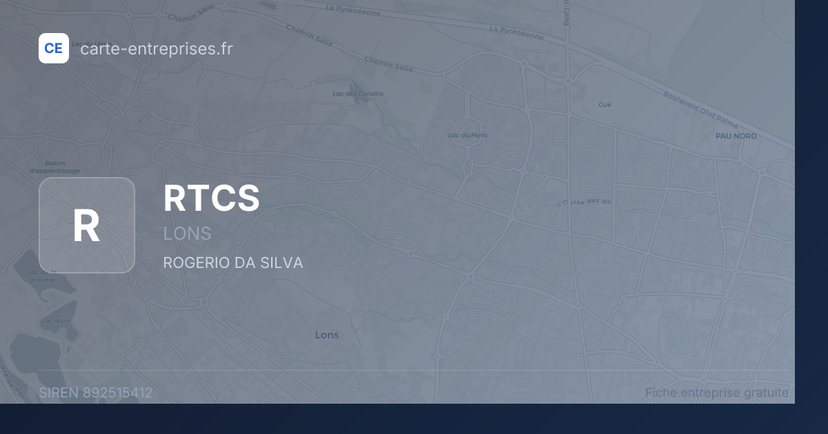 RTCS — 892515412 — fiche entreprise