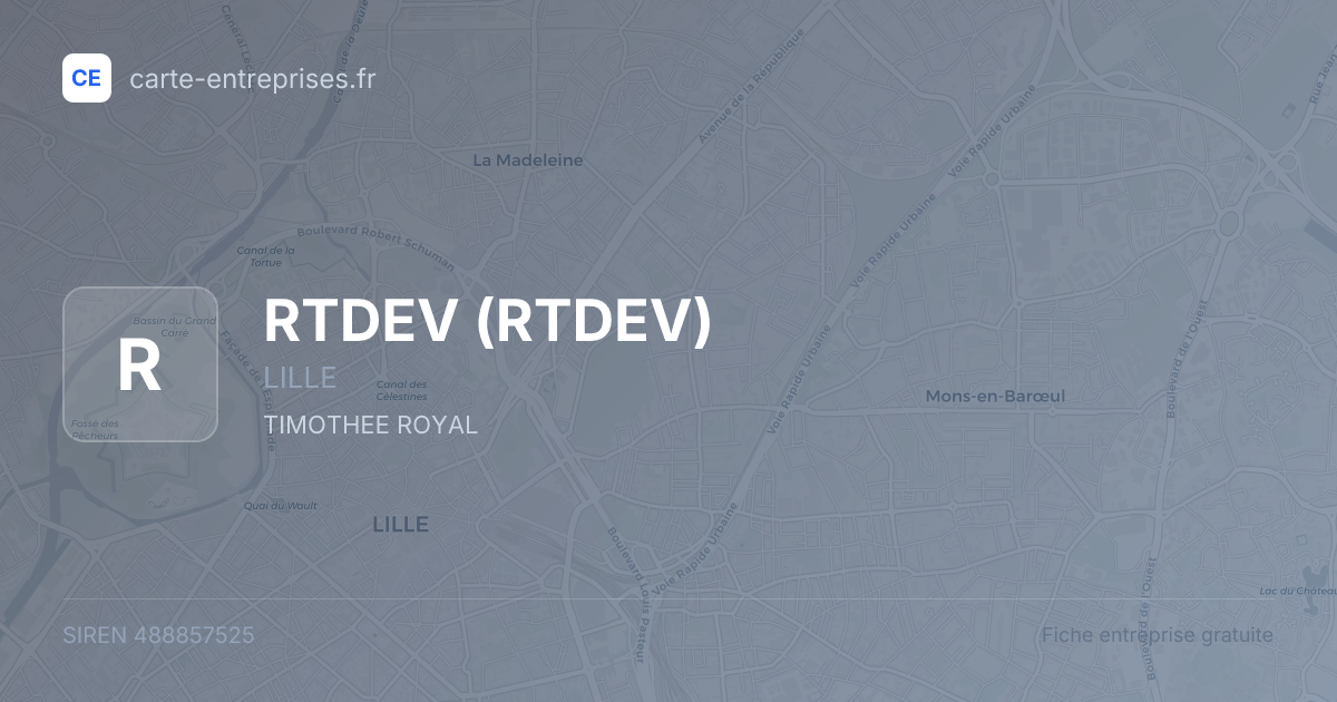 RTDEV — 488857525 — fiche entreprise