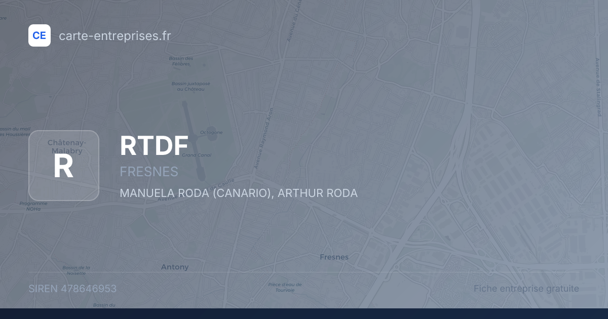 RTDF — 478646953 — fiche entreprise