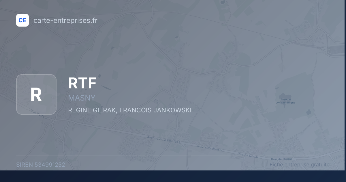 RTF — 534991252 — fiche entreprise