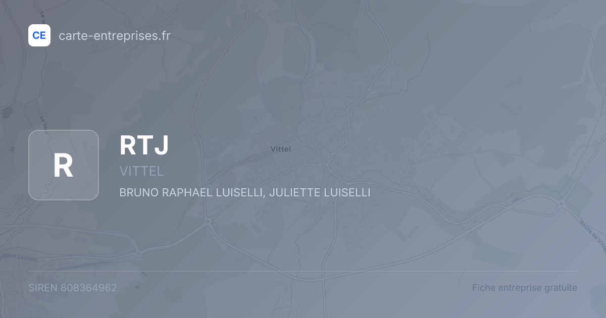 RTJ — 808364962 — fiche entreprise