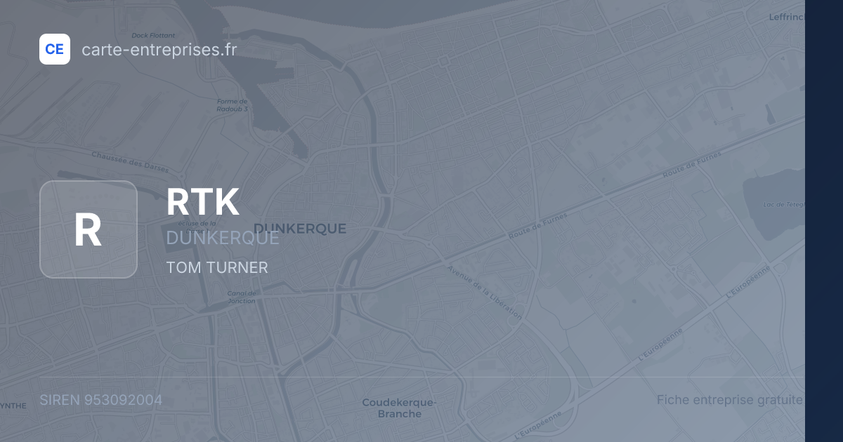 RTK — 953092004 — fiche entreprise