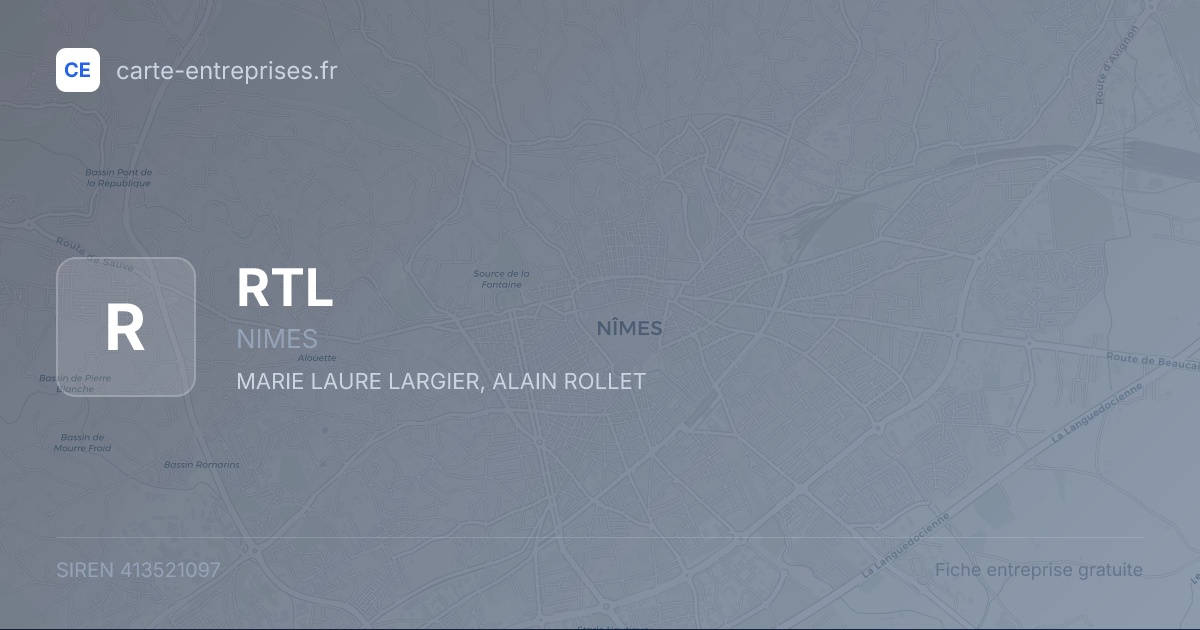 RTL — 413521097 — fiche entreprise