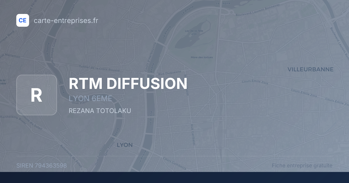 RTM DIFFUSION — 794363598 — fiche entreprise