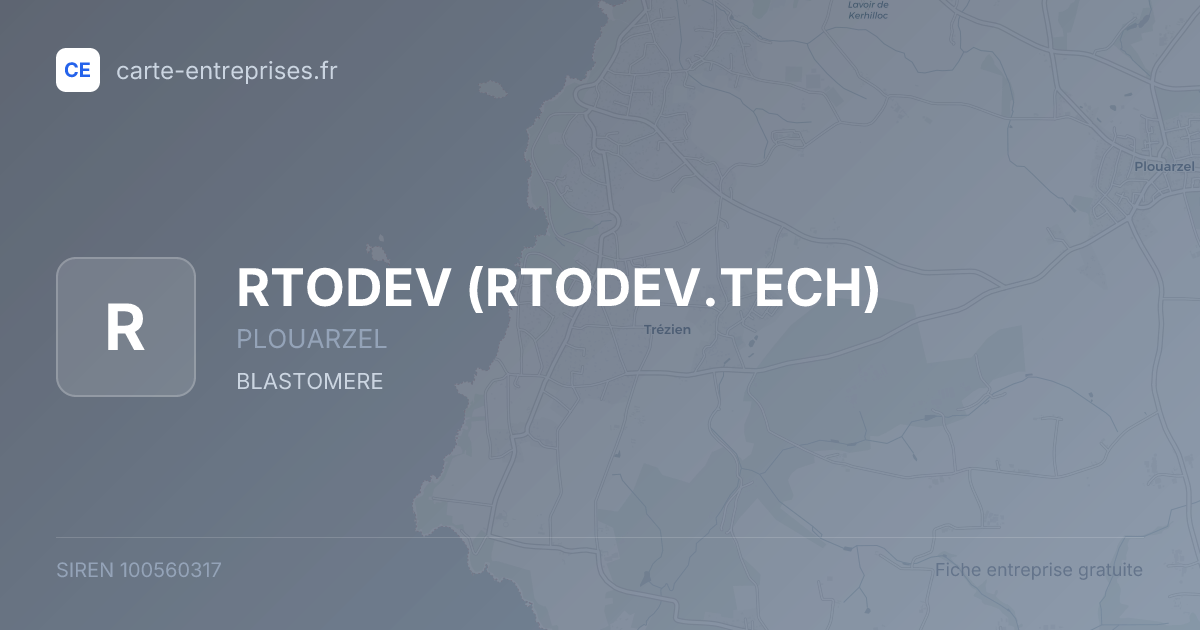 RTODEV (RTODEV.TECH) — 100560317 — fiche entreprise