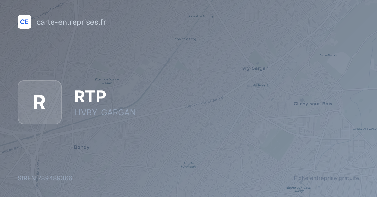 RTP — 789489366 — fiche entreprise
