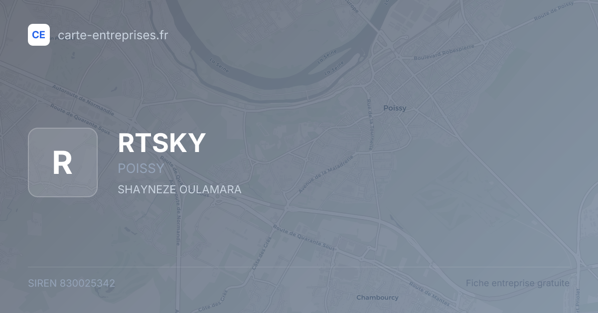 RTSKY — 830025342 — fiche entreprise