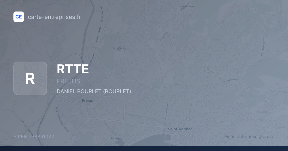 RTTE — 798891032 — fiche entreprise