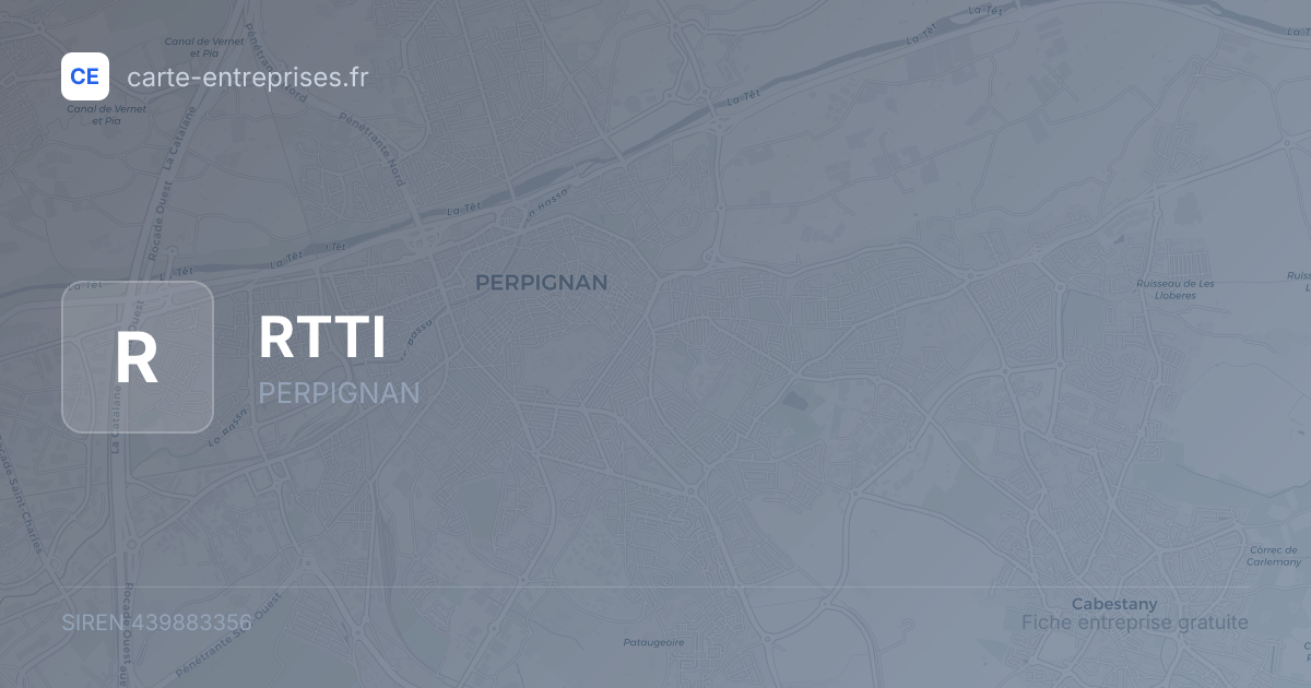 RTTI — 439883356 — fiche entreprise