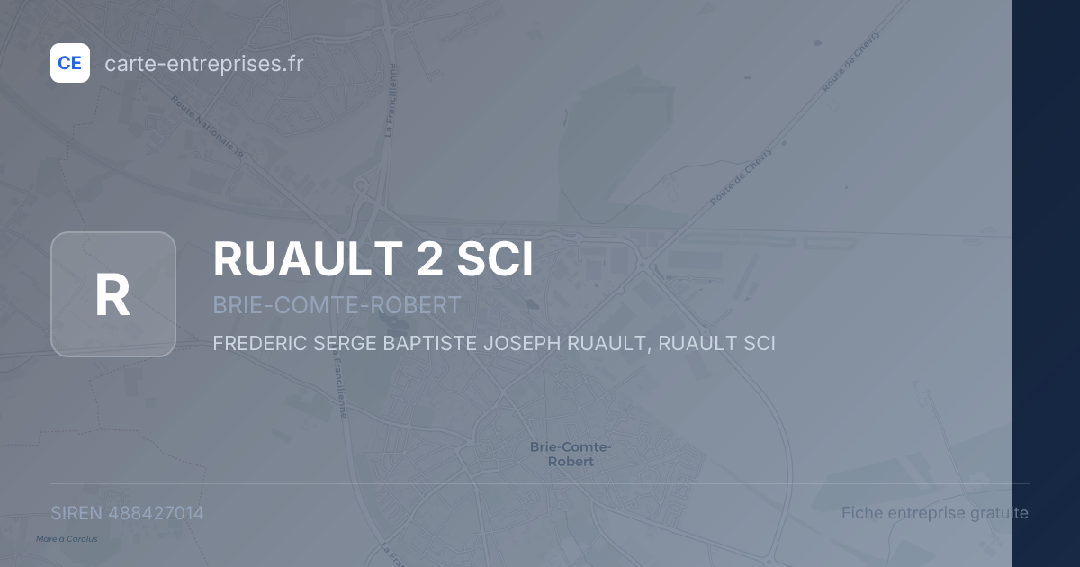 RUAULT 2 SCI — 488427014 — fiche entreprise