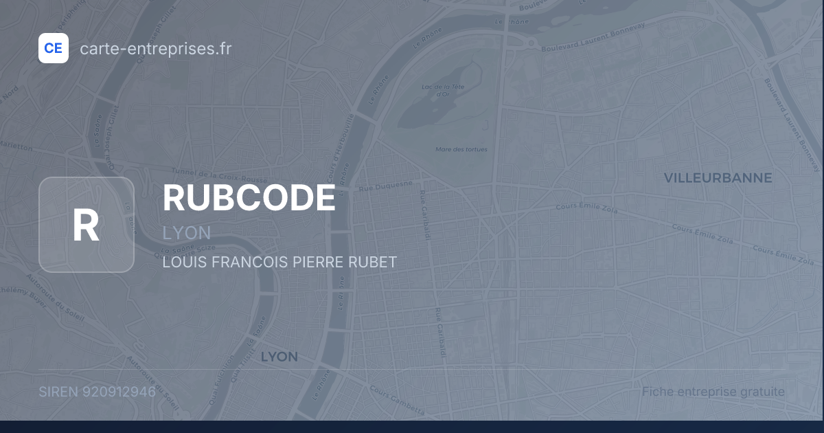 RUBCODE — 920912946 — fiche entreprise