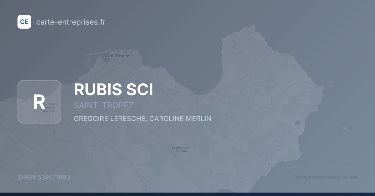 RUBIS SCI — 539571893 — fiche entreprise
