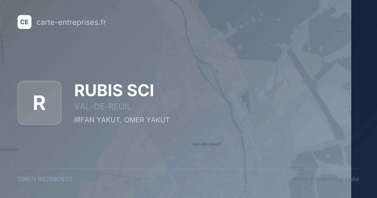 RUBIS SCI — 882890932 — fiche entreprise