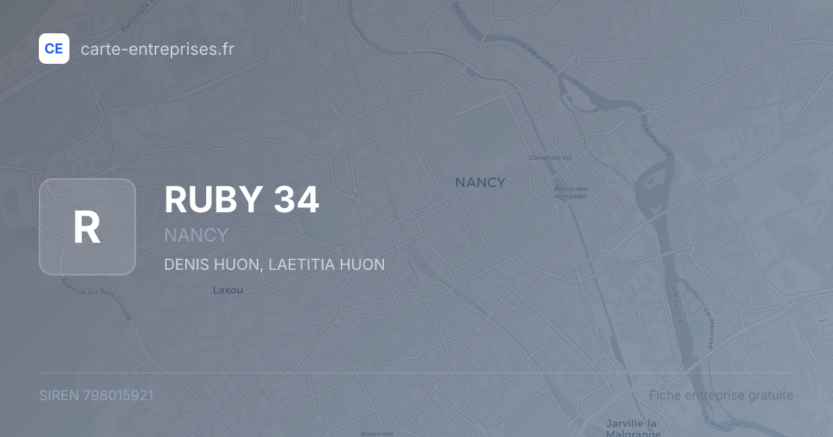 RUBY 34 — 798015921 — fiche entreprise
