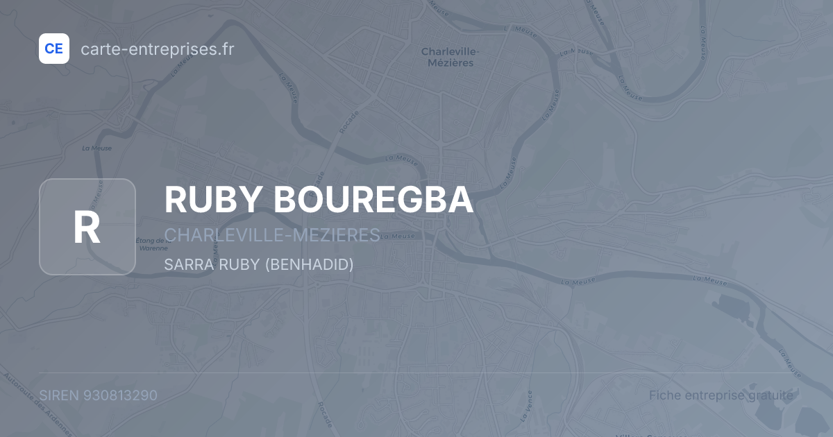 RUBY BOUREGBA — 930813290 — fiche entreprise