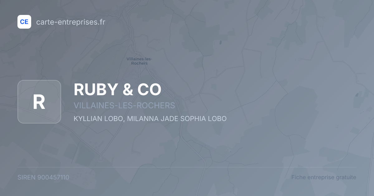 RUBY & CO — 900457110 — fiche entreprise