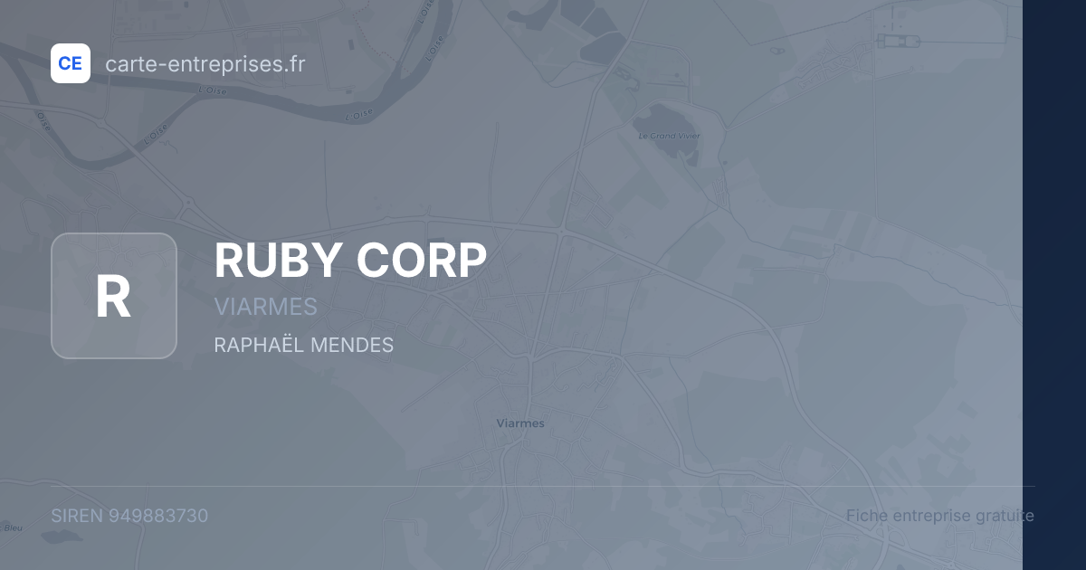 RUBY CORP — 949883730 — fiche entreprise