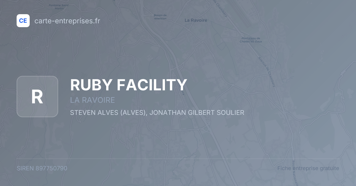 RUBY FACILITY — 897750790 — fiche entreprise