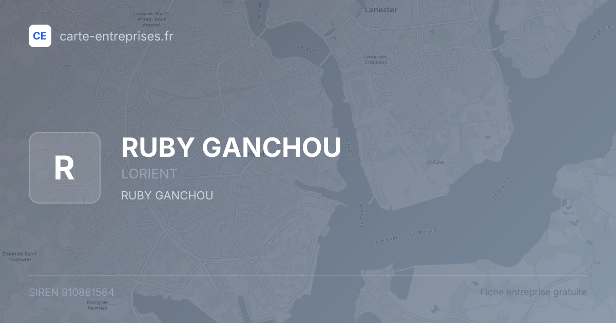 RUBY GANCHOU — 910881564 — fiche entreprise