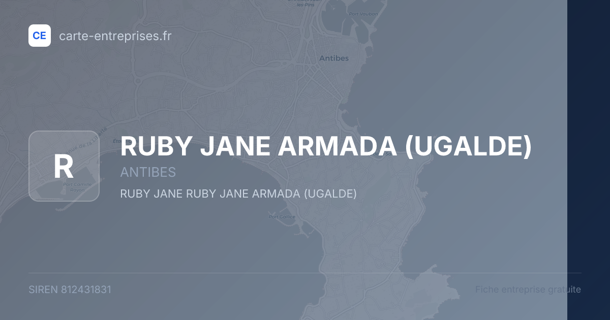 RUBY JANE ARMADA (UGALDE) — 812431831 — fiche entreprise