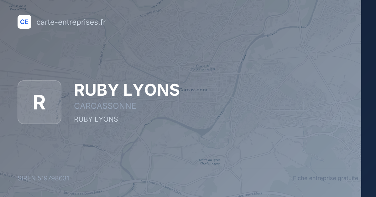 RUBY LYONS — 519798631 — fiche entreprise