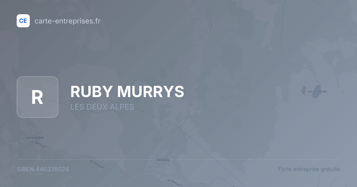 RUBY MURRYS — 440335024 — fiche entreprise