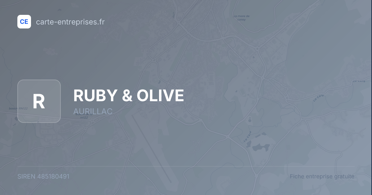 RUBY & OLIVE — 485180491 — fiche entreprise