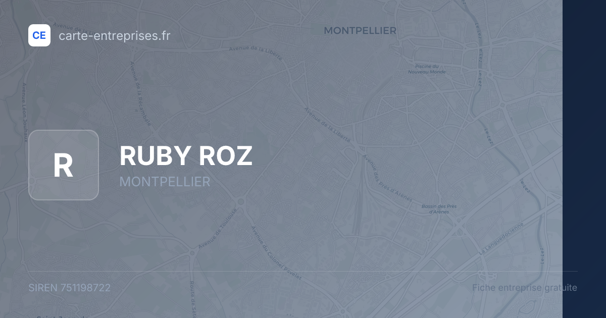 RUBY ROZ — 751198722 — fiche entreprise