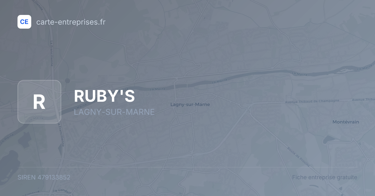 RUBY'S — 479133852 — fiche entreprise