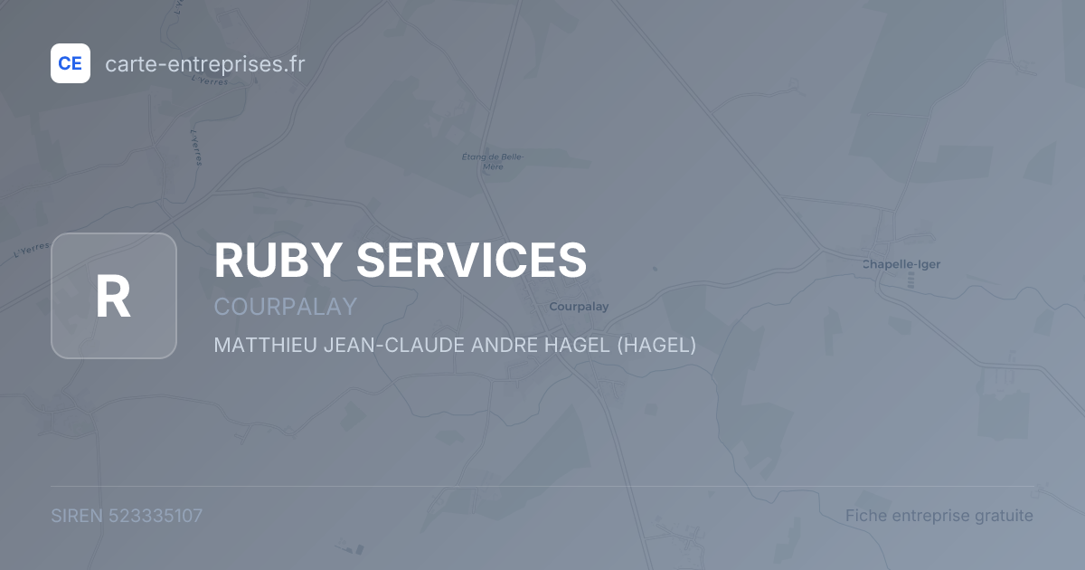 RUBY SERVICES — 523335107 — fiche entreprise