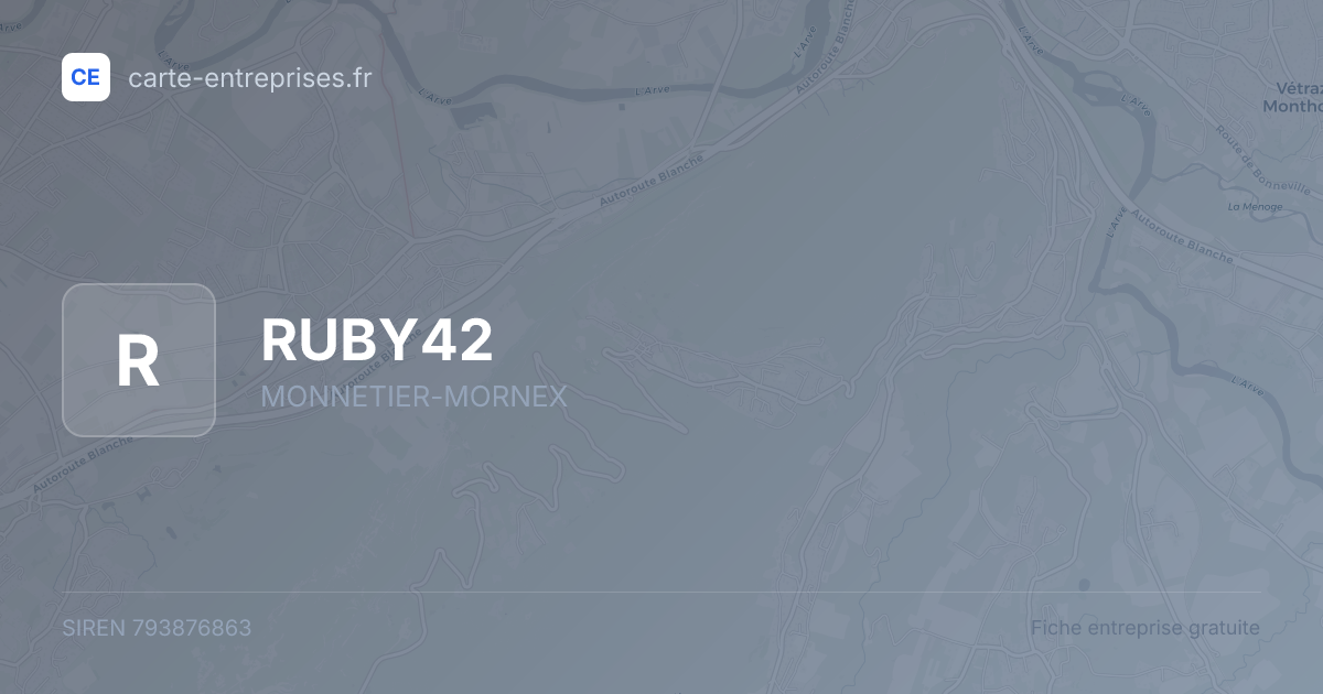RUBY42 — 793876863 — fiche entreprise