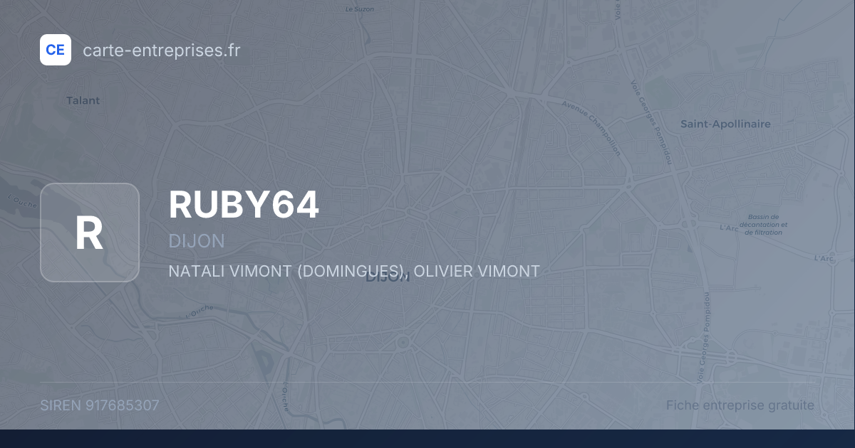 RUBY64 — 917685307 — fiche entreprise