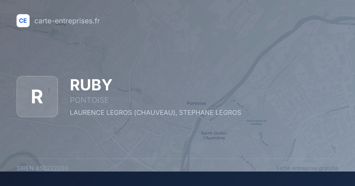RUBY — 450222203 — fiche entreprise
