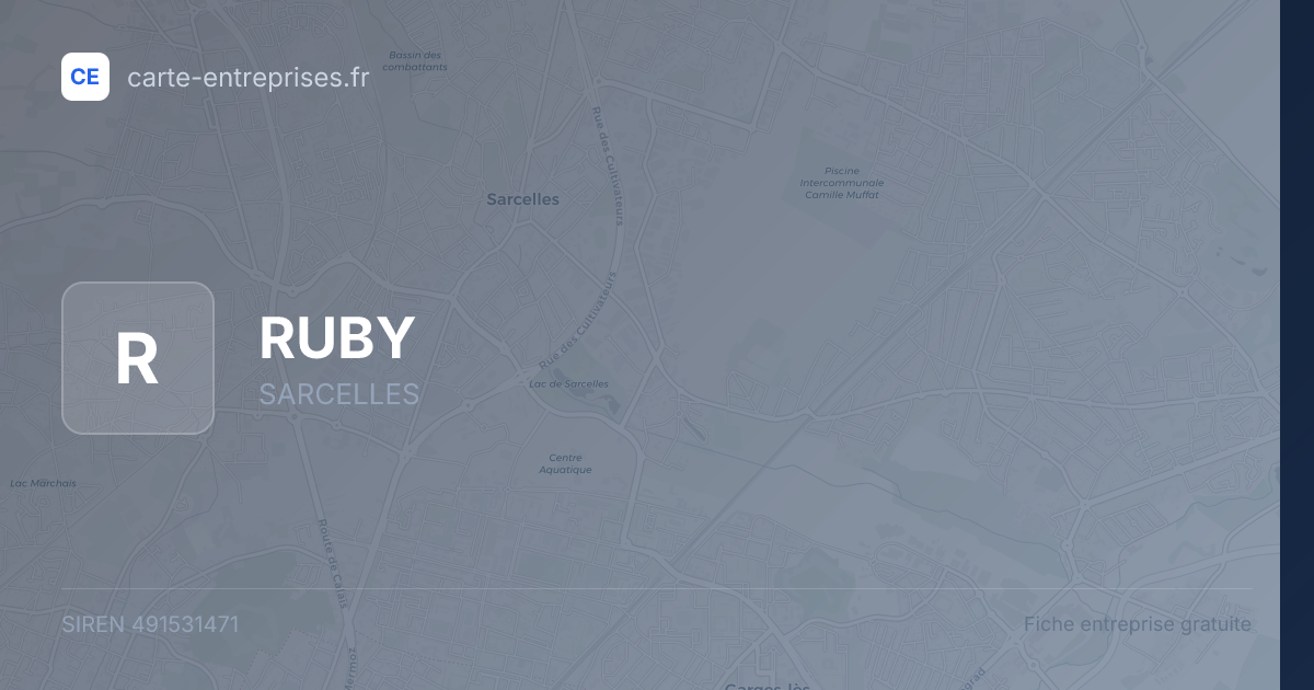 RUBY — 491531471 — fiche entreprise