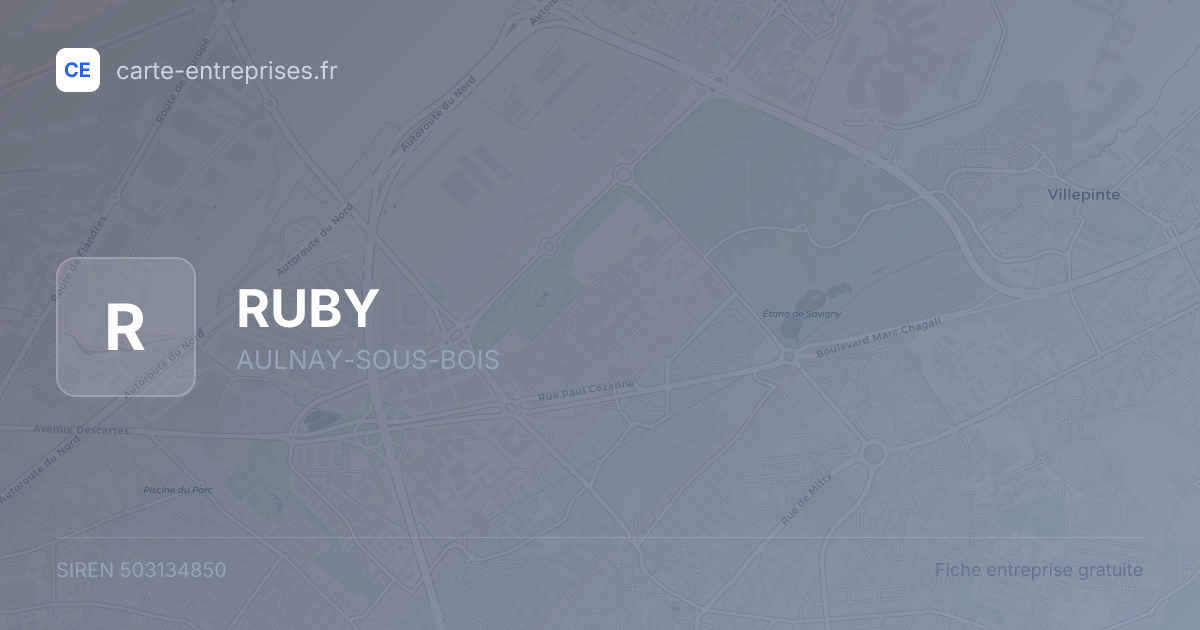 RUBY — 503134850 — fiche entreprise