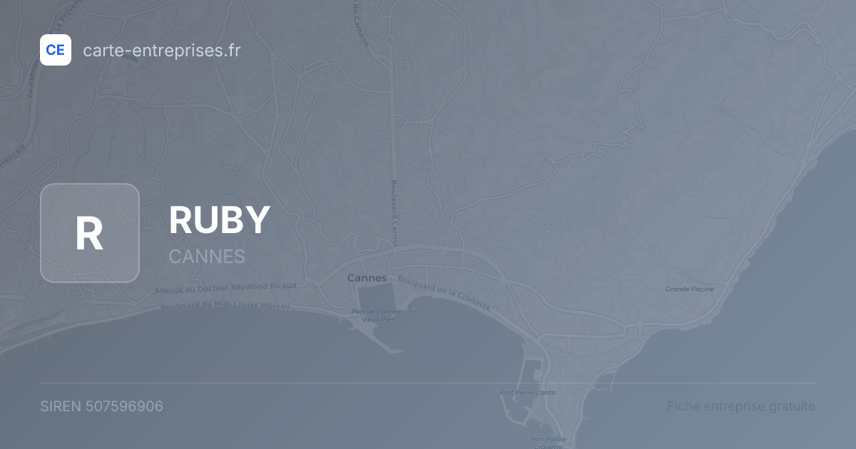 RUBY — 507596906 — fiche entreprise