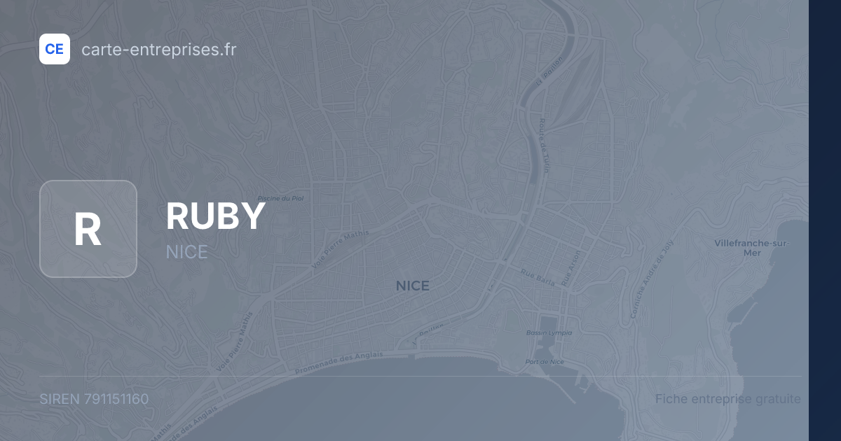 RUBY — 791151160 — fiche entreprise