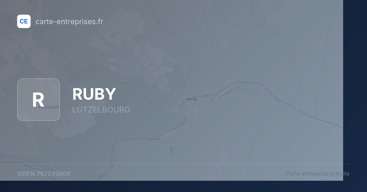 RUBY — 792249906 — fiche entreprise