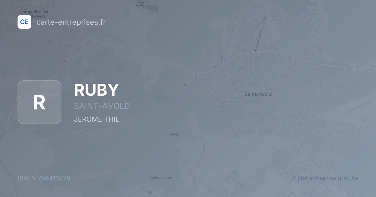 RUBY — 799410279 — fiche entreprise