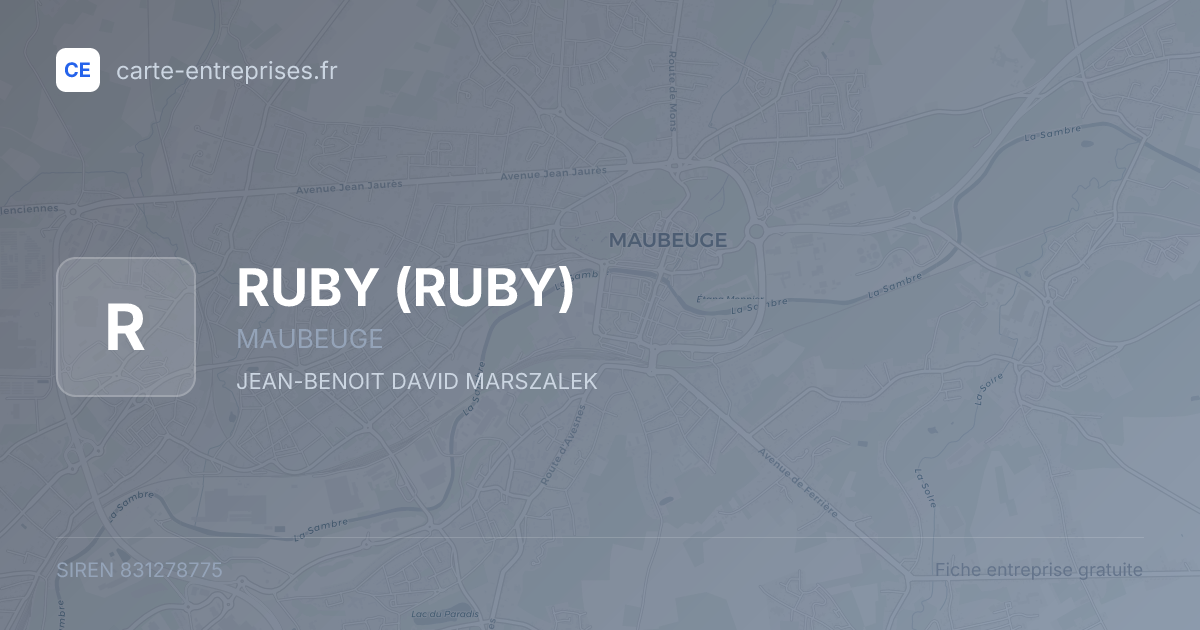 RUBY — 831278775 — fiche entreprise