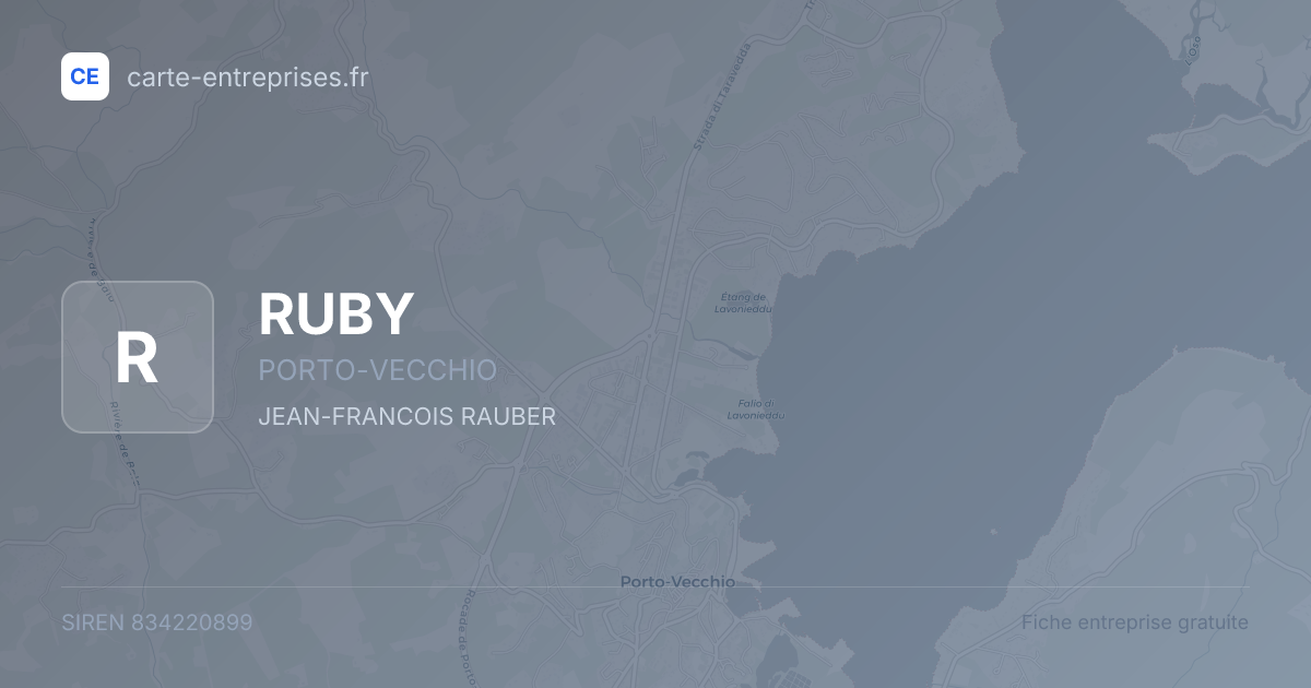 RUBY — 834220899 — fiche entreprise