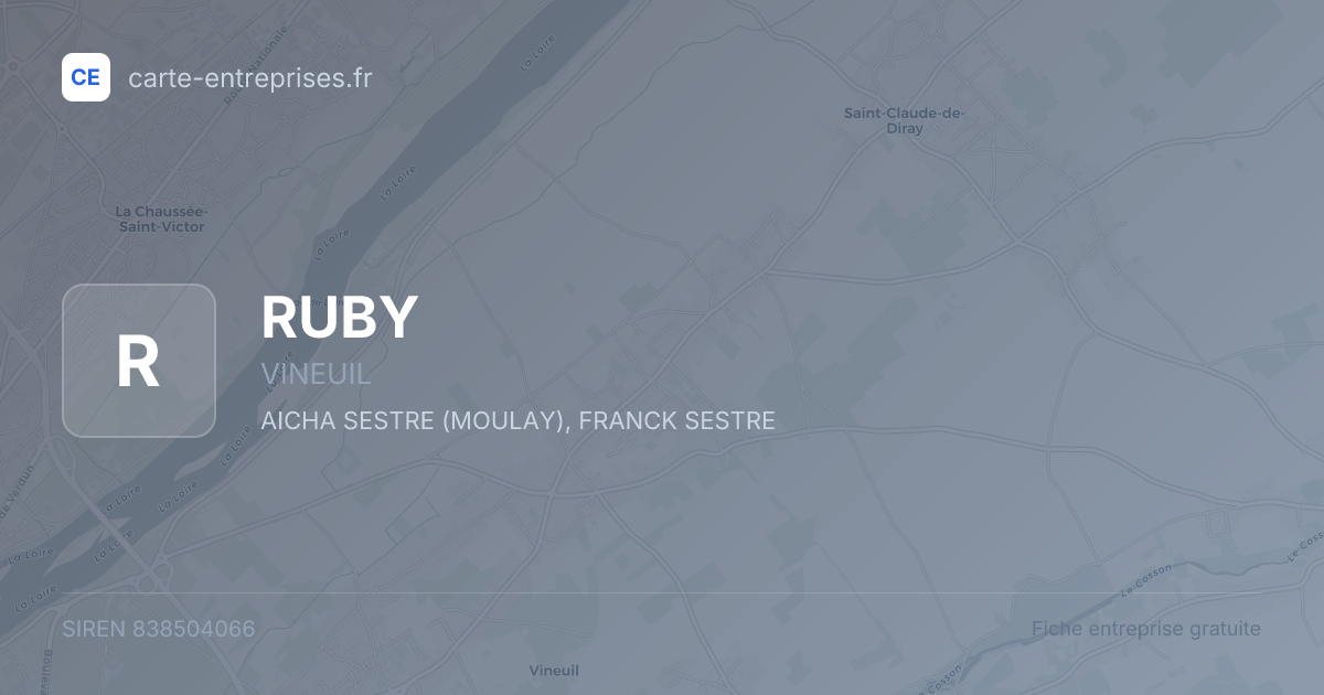 RUBY — 838504066 — fiche entreprise