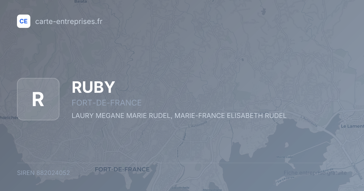 RUBY — 882024052 — fiche entreprise