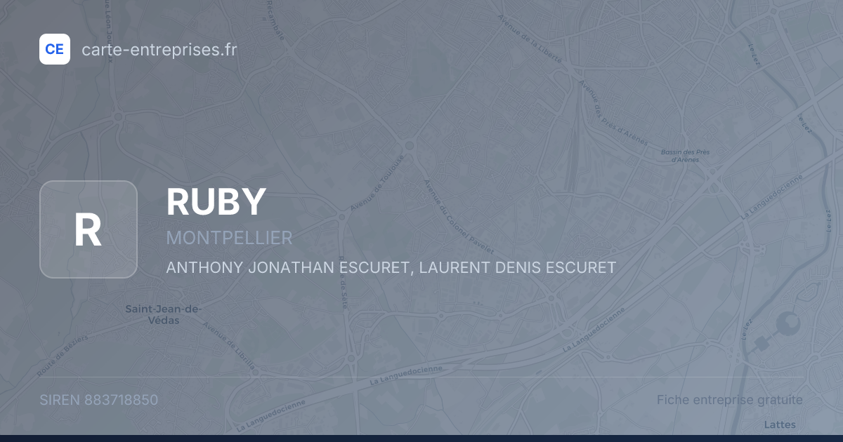 RUBY — 883718850 — fiche entreprise