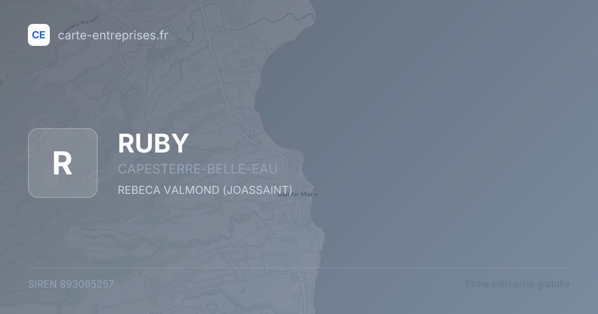 RUBY — 893095257 — fiche entreprise