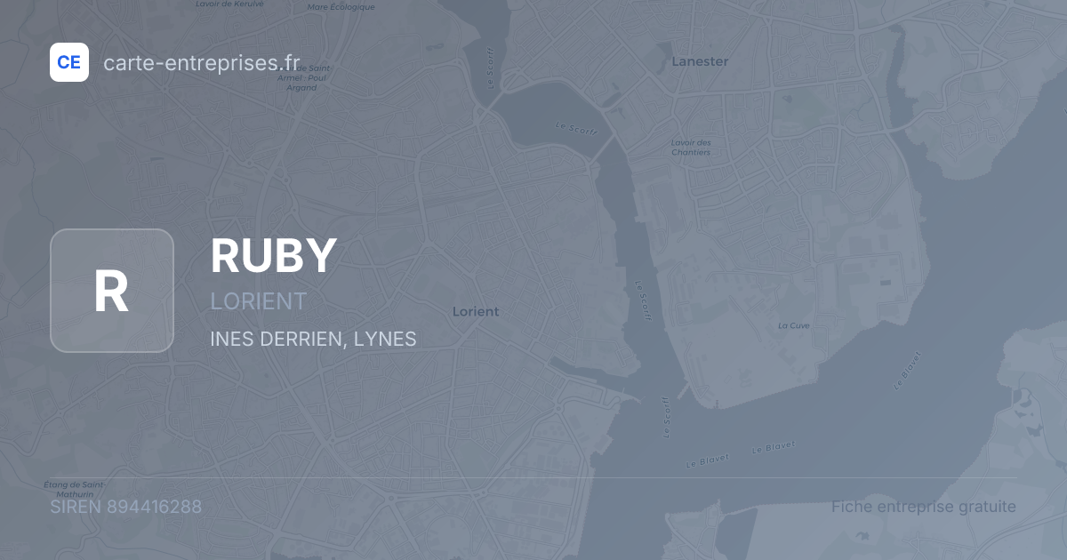 RUBY — 894416288 — fiche entreprise