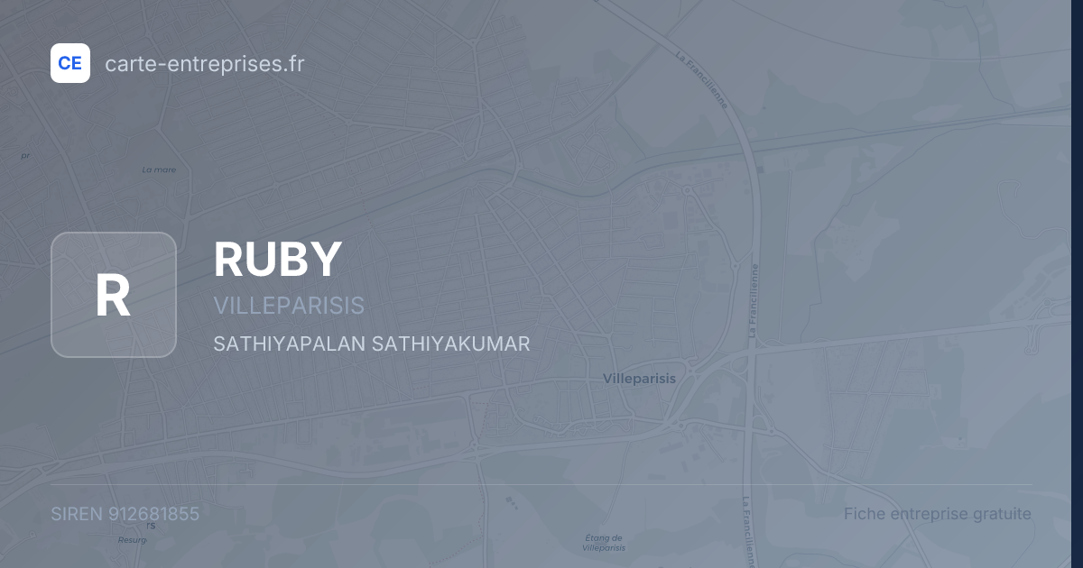RUBY — 912681855 — fiche entreprise