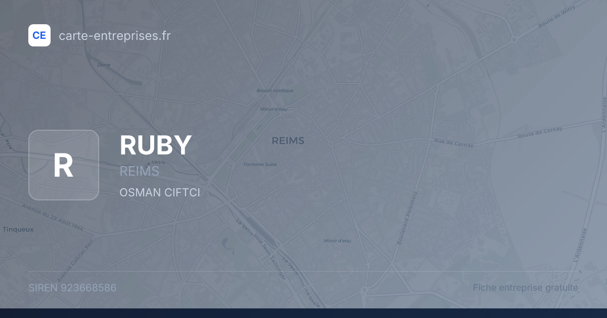 RUBY — 923668586 — fiche entreprise
