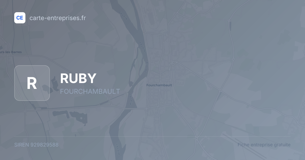 RUBY — 929829588 — fiche entreprise